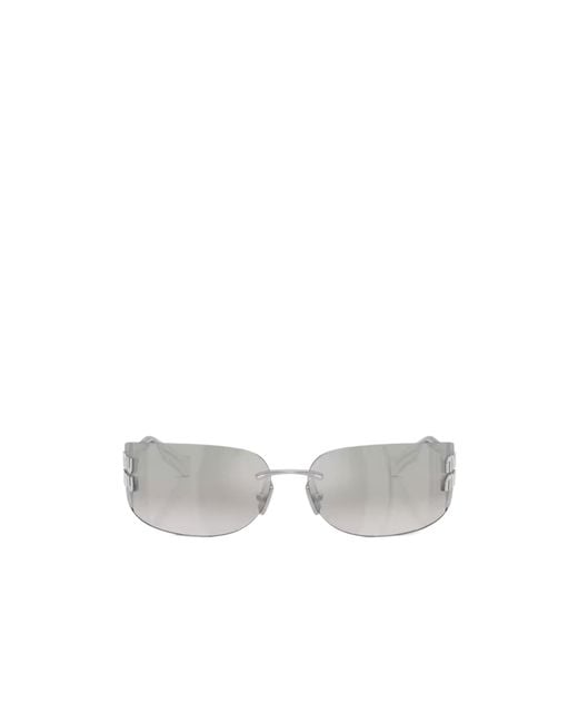 Miu Miu White Eyewear Aube Sunglasses for men