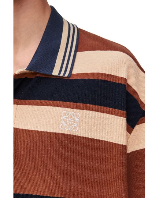 Loewe Blue Oversized Fit Polo for men
