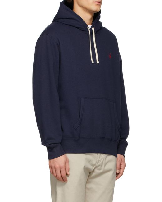 Polo Ralph Lauren Blue The Rl Fleece Hoodie for men