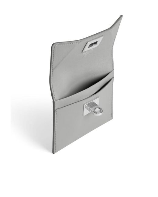 Balenciaga Gray Rodeo Card Holder With Flap