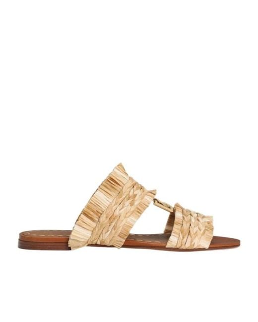 Dolce & Gabbana Multicolor Fringe Detailed Braided Slippers