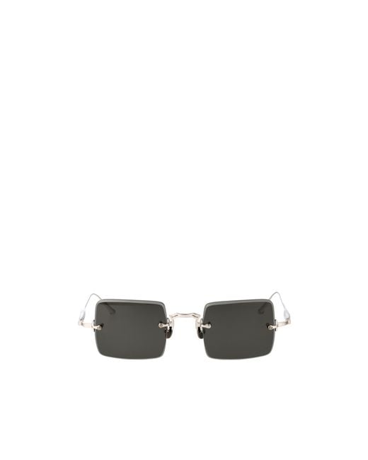 Matsuda White Rectangle-Frame Sunglasses for men