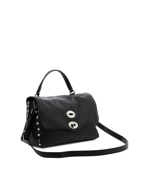 Zanellato Black Postina Daily Small Shoulder Bag