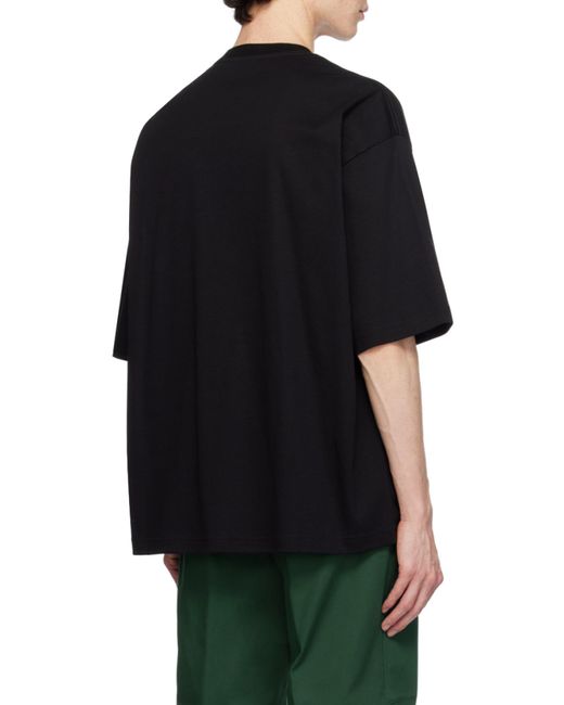 Lanvin Black Cotton T-Shirt for men