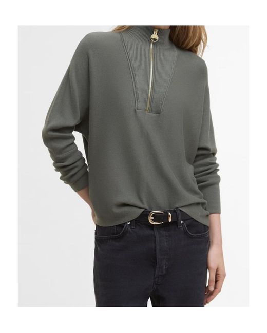 Barbour Gray Lola Knit Jumper