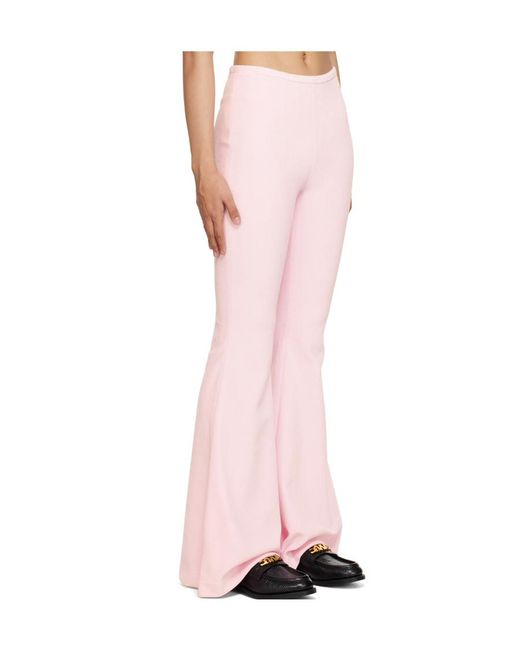 Alexander Wang Pink Mid-Rise Flared Pants