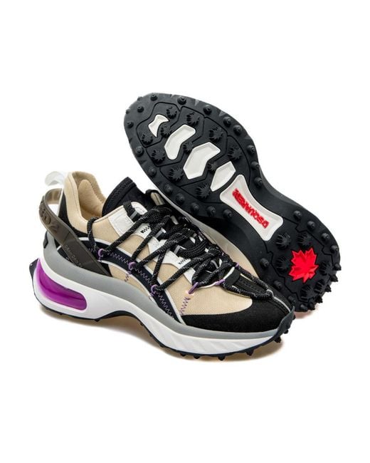 DSquared² Multicolor Bubble Panelled Sneakers