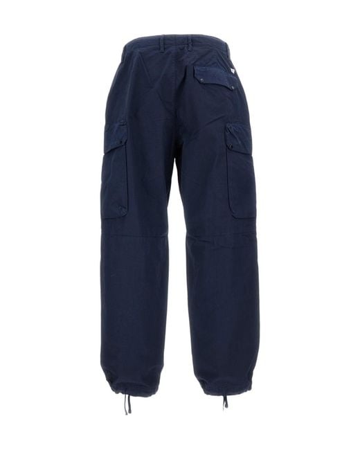 C P Company Blue Belt-Loop Cargo Pants for men