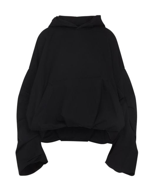 Dries Van Noten Black Hannet Puffed Hoodie