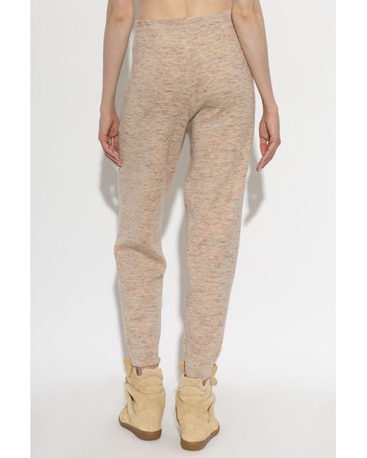 Isabel Marant Natural Drawstring Sweatpants