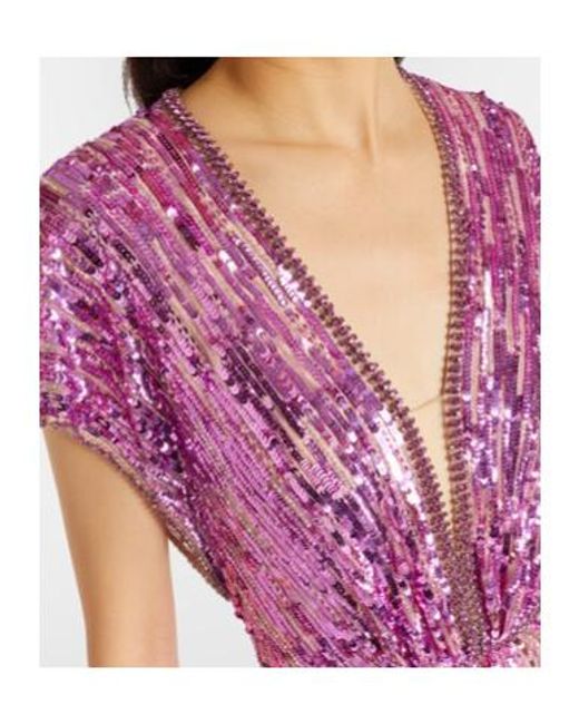 Jenny Packham Pink Dusk Sequined Gown