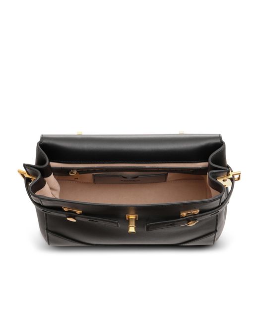 Balmain Black B-Buzz 23 Foldover Top Tote Bag