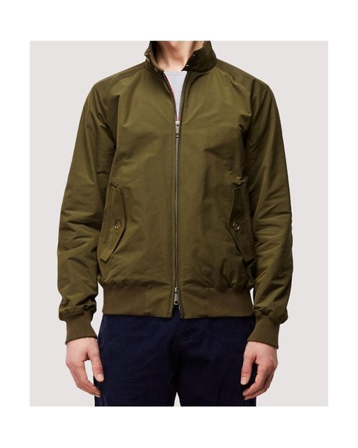 Baracuta Green G 9 Harrington Zip-Up Bomber Jacket for men