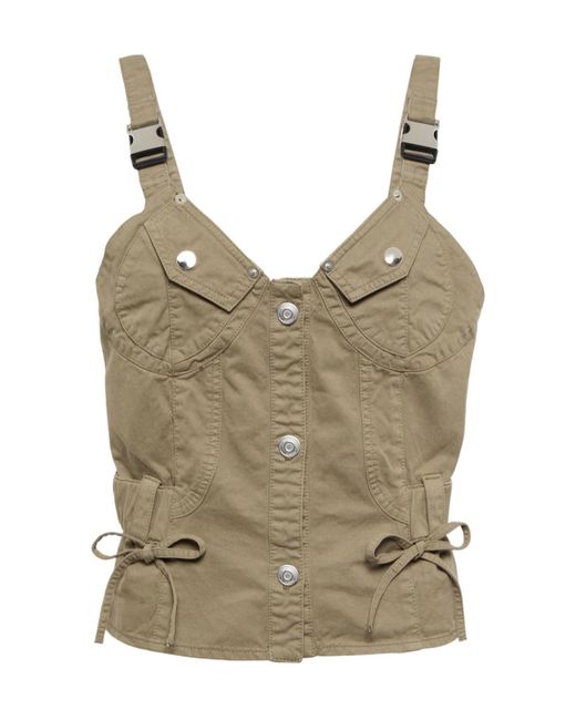 Coperni Gray Bowknot Detail Strap