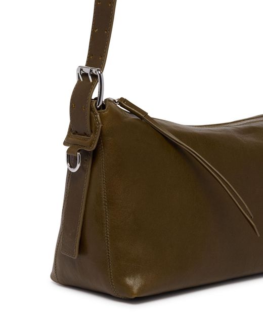 Lemaire Green Belted Baguette Shoulder Bag