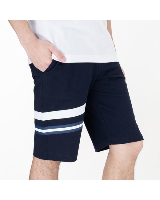 Paul & Shark Blue Logo Patch Shorts for men