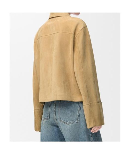 Loewe Natural Long Sleeve Leather Jacket