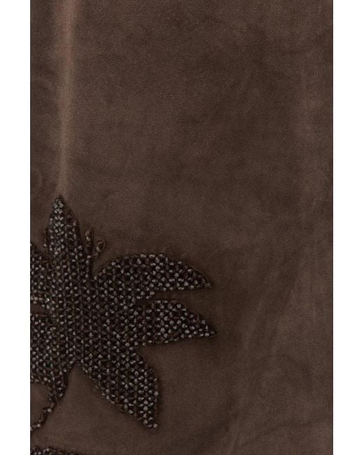 16Arlington Brown Dafne Midi Skirt