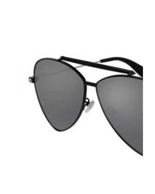 McQueen Metallic Butterfly Frame Sunglasses for men