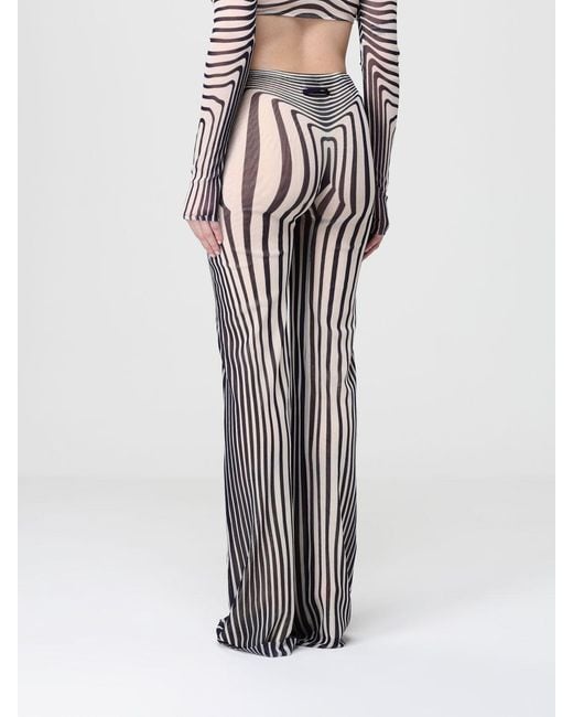 Jean Paul Gaultier White Optical Stripe Pants