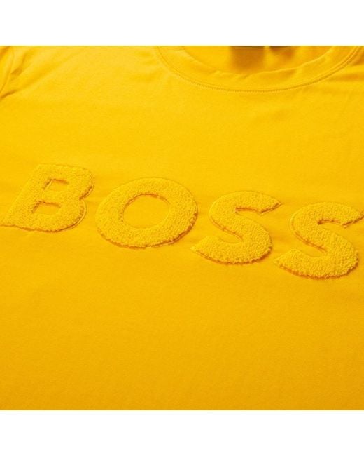 Boss Yellow Open-Necked Shirt for men
