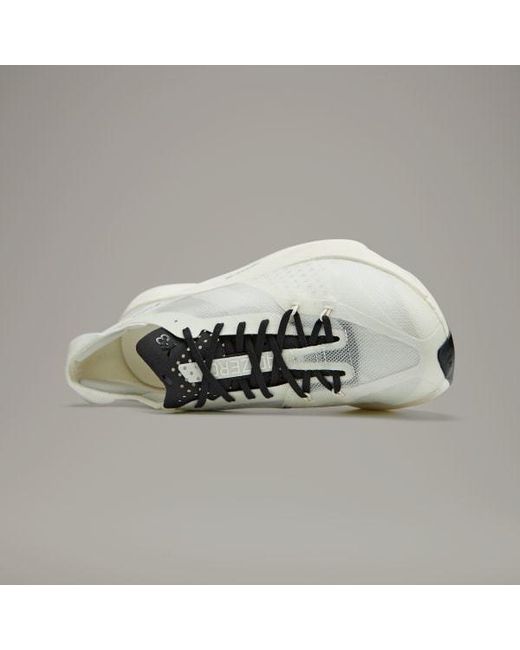 Y-3 White Adios Pro 3.0 Lace-Up Sneakers for men
