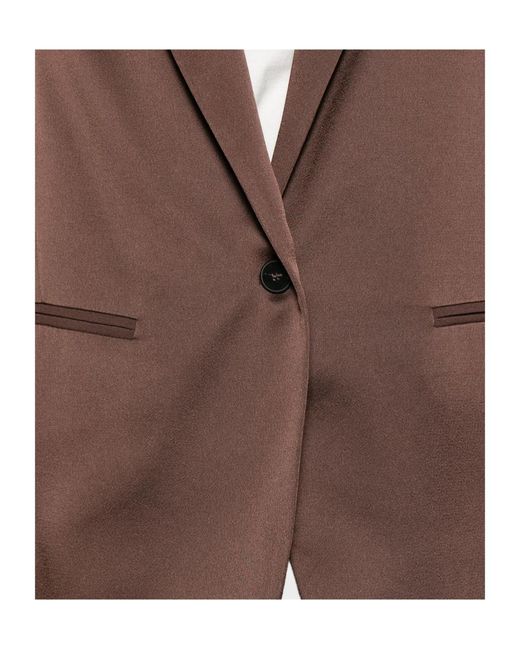 Forte_forte Brown Single-Breasted Jacket