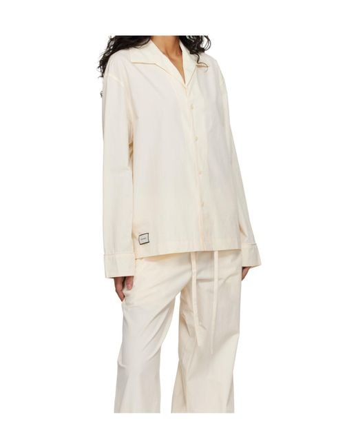 Entire studios White Ls Pyjama Shirt