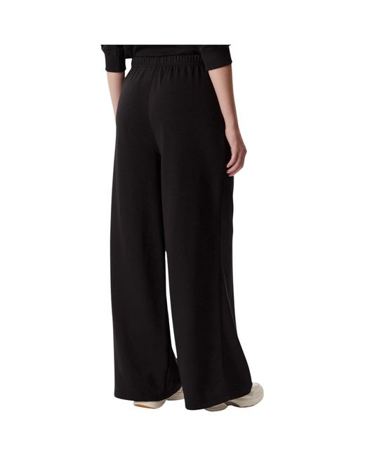 Tommy Hilfiger Black Wide-Leg Athletic Pants