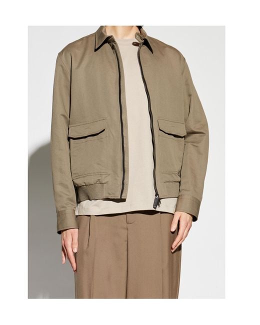 Brioni Natural Long-Sleeved Casual Jacket for men