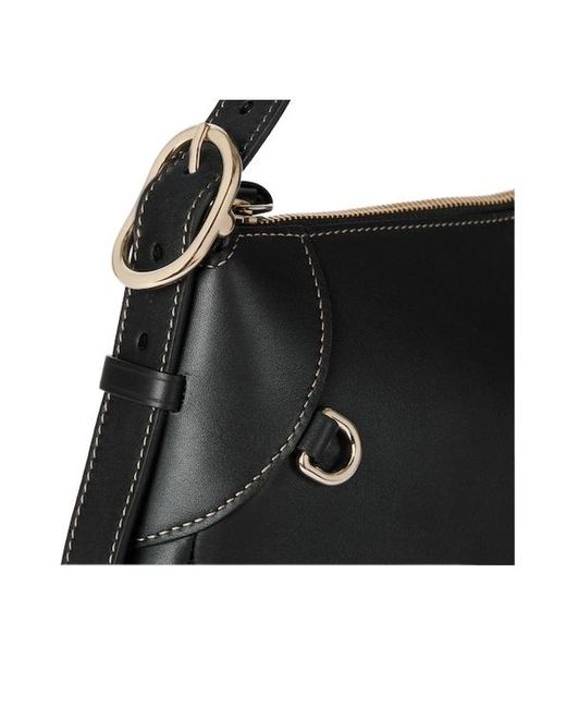 Gucci Black Gg Emblem Medium Shoulder Bag