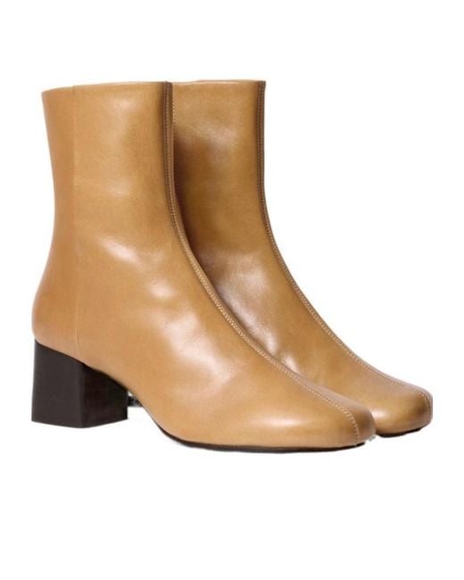 Lemaire Brown Anatomic Side-Zip Boots