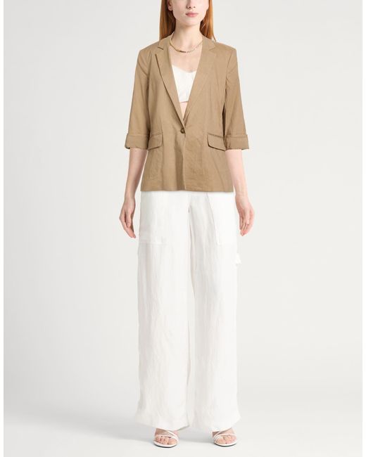 Rag & Bone Natural Plain Colour Single-Breasted Blazer