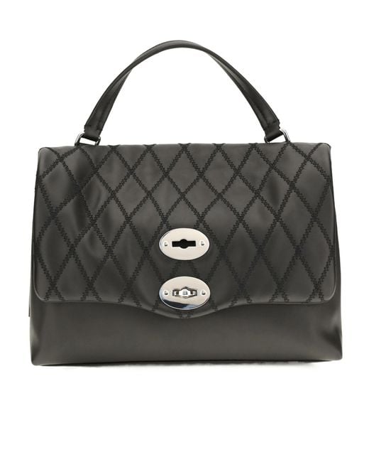 Zanellato Black Flap Shoulder Bag
