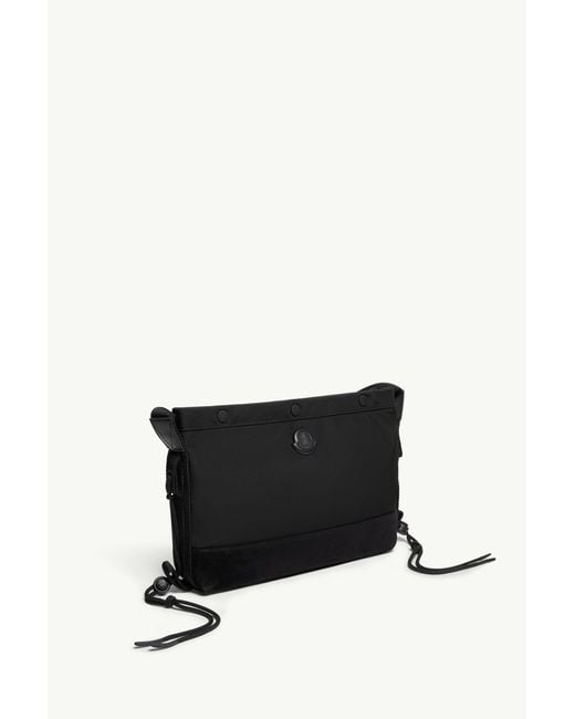 Moncler Black New Tech Water-Repellent Crossbody Bag for men