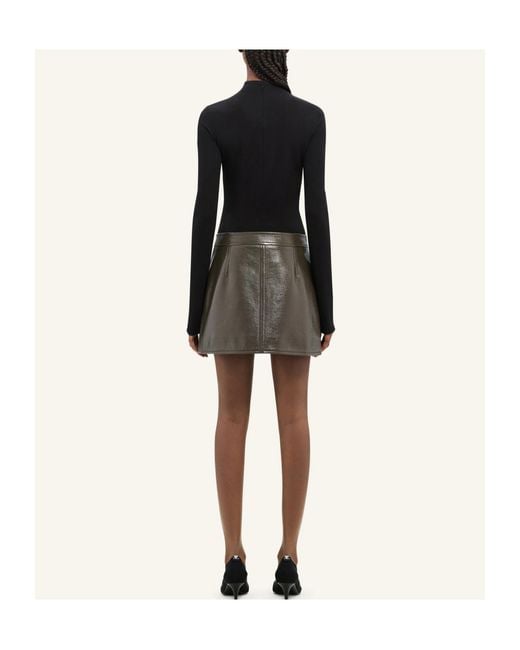 Courreges Green Courrèges Vinyl Mini Skirt