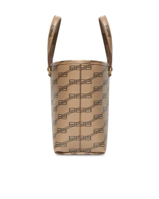 Balenciaga Brown Bb Monogram Tote Bag
