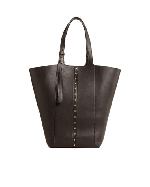 Golden Goose Deluxe Brand Black Hook Studs Embellished Tote Bag