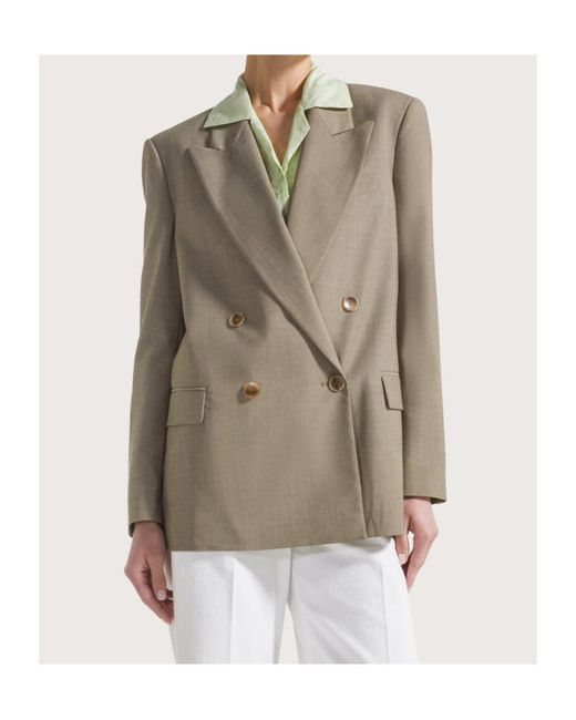 Seventy Natural Double-Breasted Jacket
