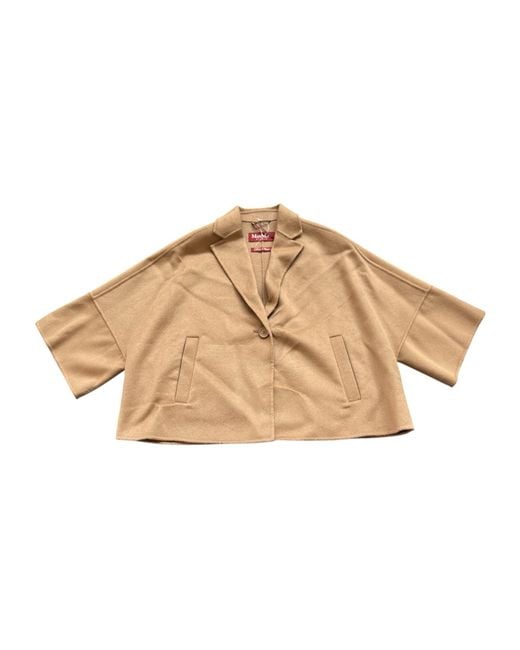 Max Mara Natural Studio Quorum Cropped Boxy Jacket