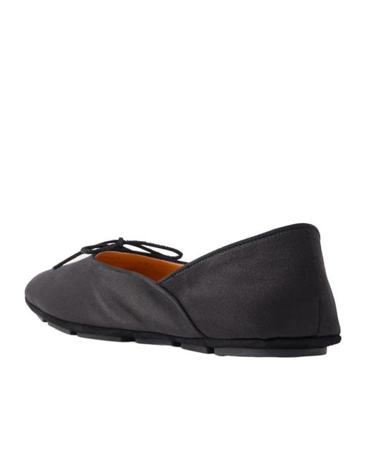 Tom Ford Black Satin Ballet Flats