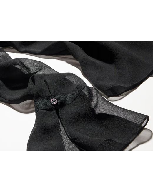 Gucci Black Silk Georgette Shirt