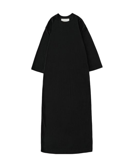 Studio Nicholson Black Long-Sleeve Dress