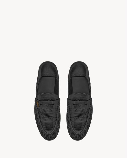 Saint Laurent Black Le Loafer Foldable