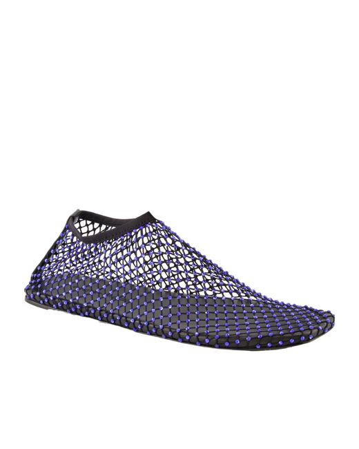 Christopher Esber Blue Minette Embellished Ballet Flats