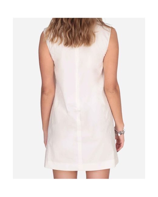 Blugirl Blumarine White Sleeveless Dress
