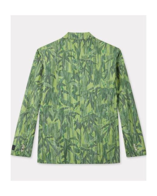 KENZO Green Chiku-Rin Camo' Tailored Jacket for men