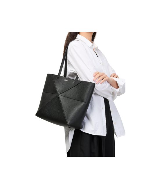 Loewe Black Medium-Sized Horizontally Folding Handbag
