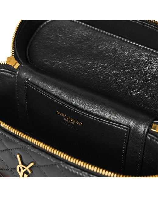 Saint Laurent Black Simple Logo Shoulder Bag