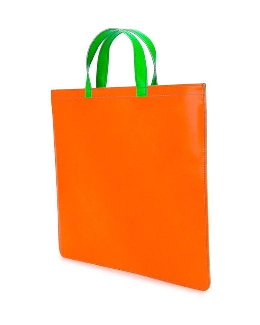 Comme des Garçons Blue Comme Des Garçons Wallet Logo Tote Bag